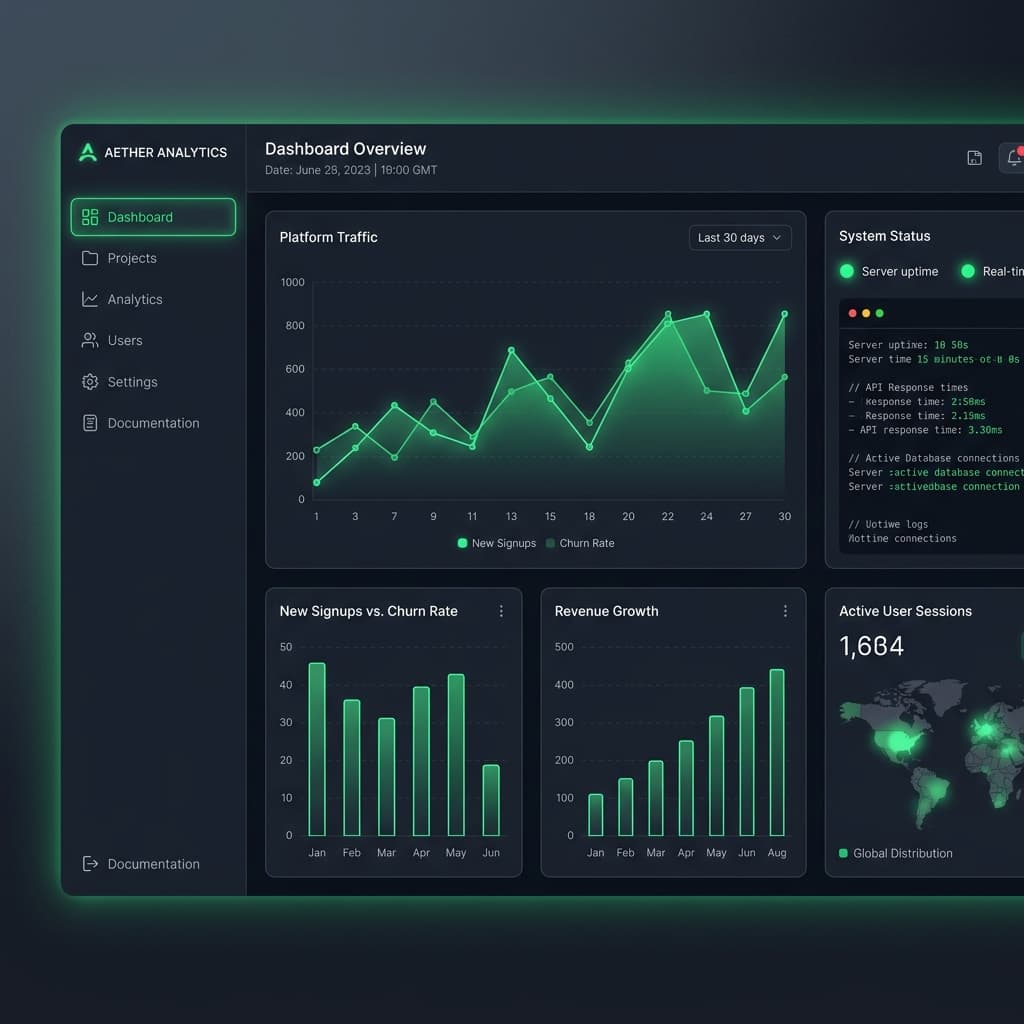 Sancromn dashboard interface preview